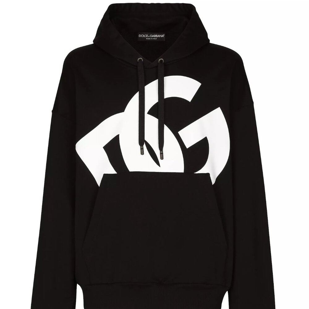 New Dolce&Gabbana Men's XL DG Logo Hoodie